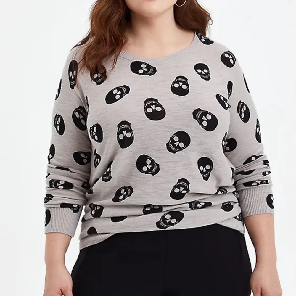 Torrid skull sweater